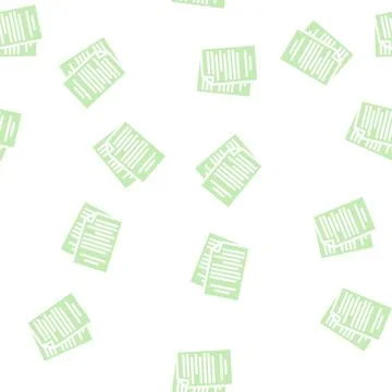 Office folder glyph vector seamless pattern Illustrazione stock