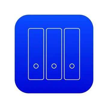 Office folder icon blue Stockillustratie