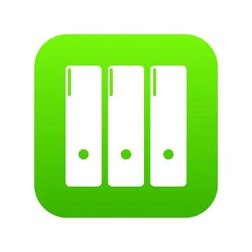 Office folder icon green 库存插图