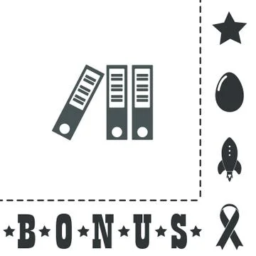 Office folder icon 스톡 일러스트