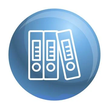 Office folder icon, outline style 스톡 일러스트