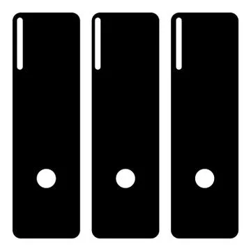 Office folder icon, simple black style イラスト素材