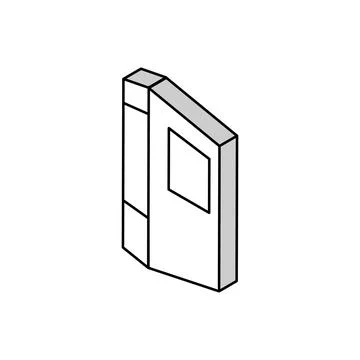 Office folder isometric icon vector illustration Illustrazione stock