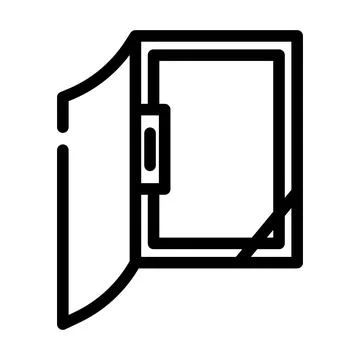 Office folder line icon vector illustration Stock Illustration