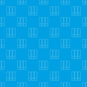 Office folder pattern seamless blue Stock Illustration