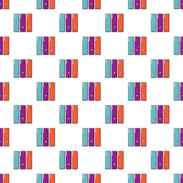 Office folder pattern seamless Stock Illustration