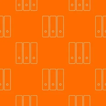 Office folder pattern vector orange Stock Illustration