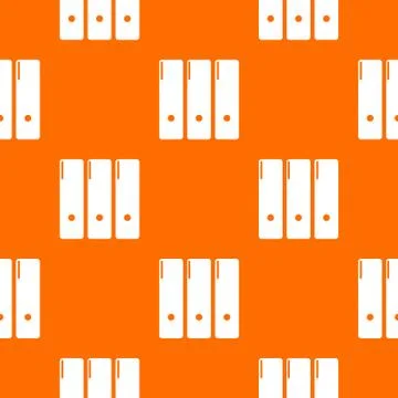 Office folder pattern vector orange 库存插图
