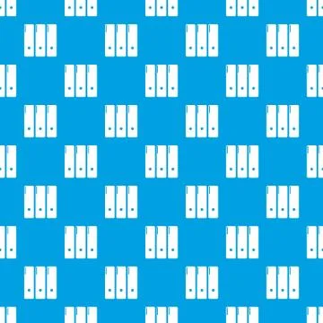 Office folder pattern vector seamless blue Illustrazione stock