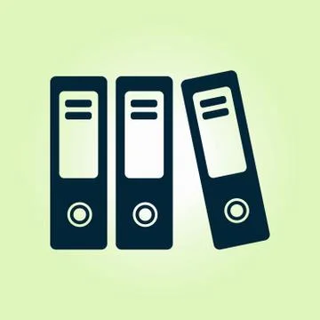 Office folder sign symbol Stock Illustration