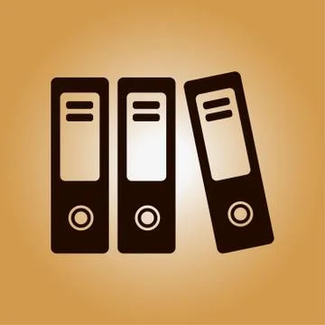 Office folder sign symbol Stock Illustration