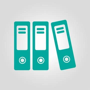 Office folder sign symbol Stock Illustration