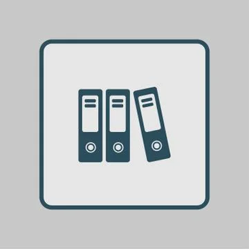 Office folder sign symbol Illustrazione stock