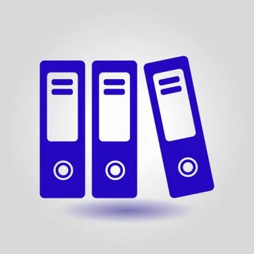 Office folder sign symbol Stock Illustration