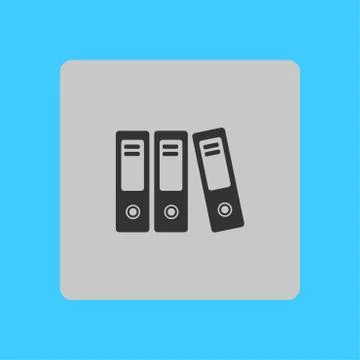 Office folder sign symbol. Stockillustratie