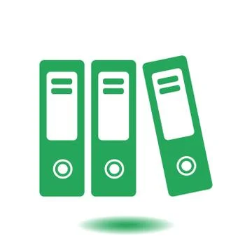 Office folder sign symbol Stockillustratie