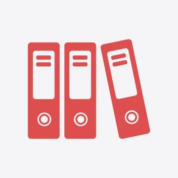 Office folder sign symbol Stock Illustration
