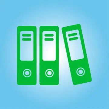 Office folder sign symbol. 库存插图