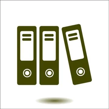 Office folder sign symbol. 库存插图