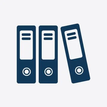 Office folder sign symbol. Illustrazione stock