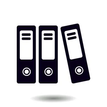 Office folder sign symbol. Illustrazione stock