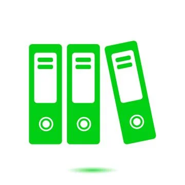 Office folder sign symbol. Illustrazione stock