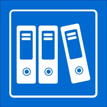 Office folder sign symbol. Stock Illustration