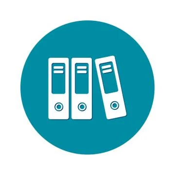 Office folder sign symbol. Illustrazione stock