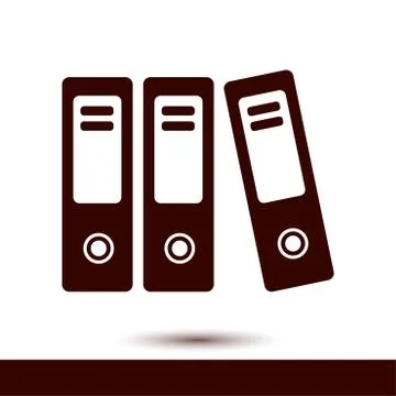 Office folder sign symbol. Stockillustratie