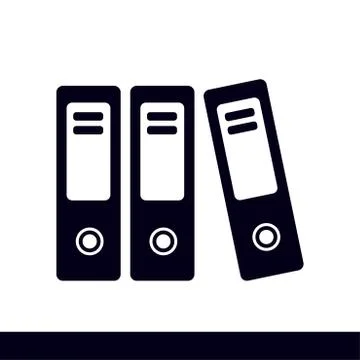 Office folder sign symbol. Stock Illustration