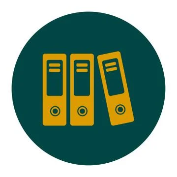 Office folder sign symbol. 库存插图