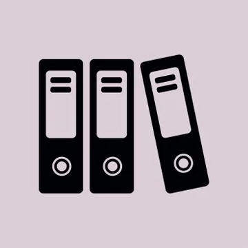 Office folder sign symbol. 库存插图