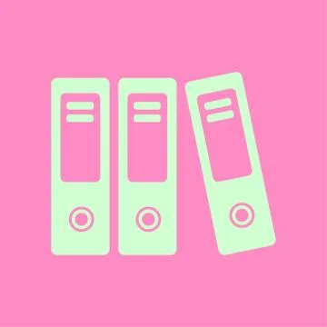 Office folder sign symbol. Illustrazione stock