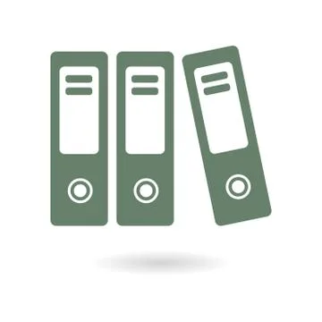 Office folder sign symbol. Illustrazione stock