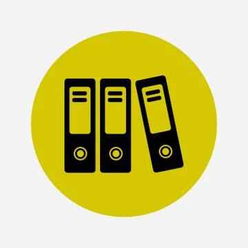 Office folder sign symbol. 库存插图
