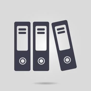 Office folder sign symbol. Stockillustratie