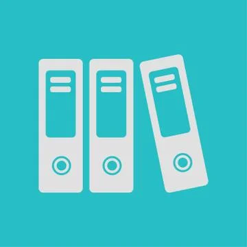 Office folder sign symbol. Illustrazione stock