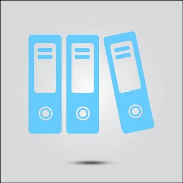 Office folder sign symbol. Stockillustratie