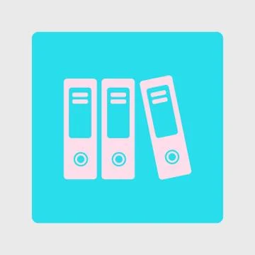 Office folder sign symbol. Stock Illustration