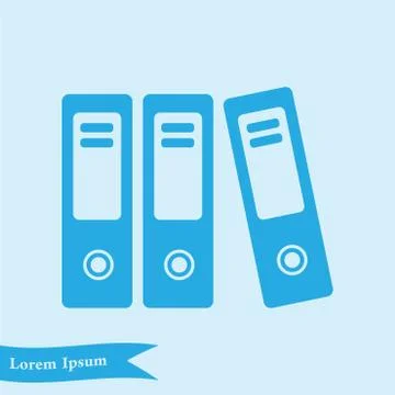 Office folder sign symbol. 库存插图