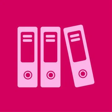 Office folder sign symbol. 库存插图