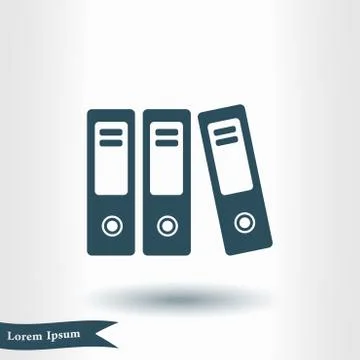 Office folder sign symbol. イラスト素材