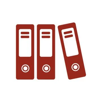 Office folder sign symbol. Stockillustratie