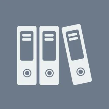 Office folder sign symbol. Stockillustratie