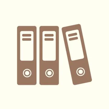 Office folder sign symbol. Stock Illustration