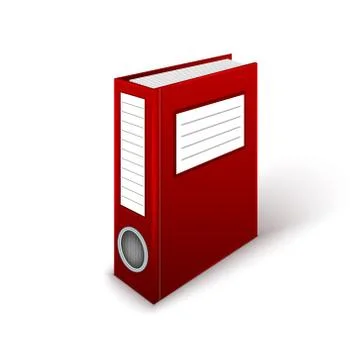 Office folder template Illustrazione stock