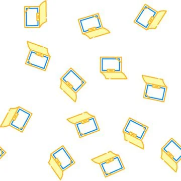 Office folder vector seamless pattern 库存插图