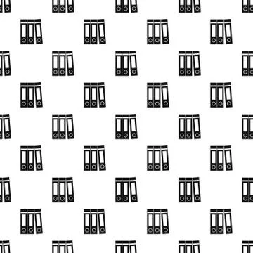 Office folders with documents pattern vector Stock Illustration