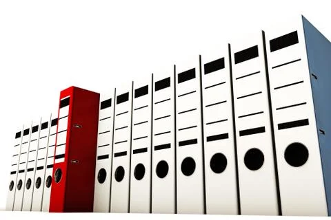 Office folders Stock Illustration