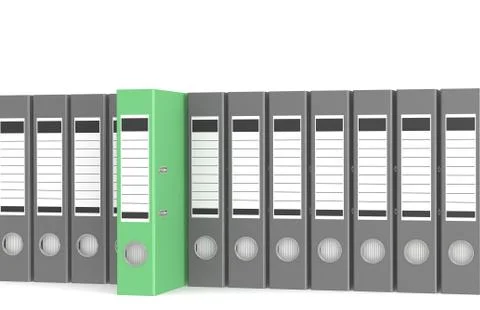 Office folders Stock Illustration